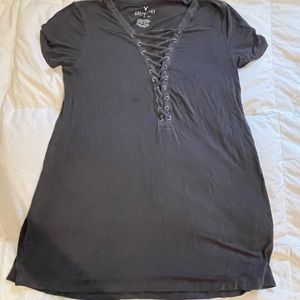 American eagle soft and sexy dark gray short sleeve shirt